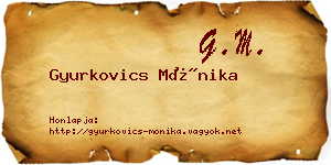 Gyurkovics Mónika névjegykártya